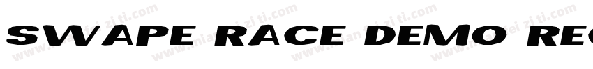 Swape Race Demo regular字体转换
